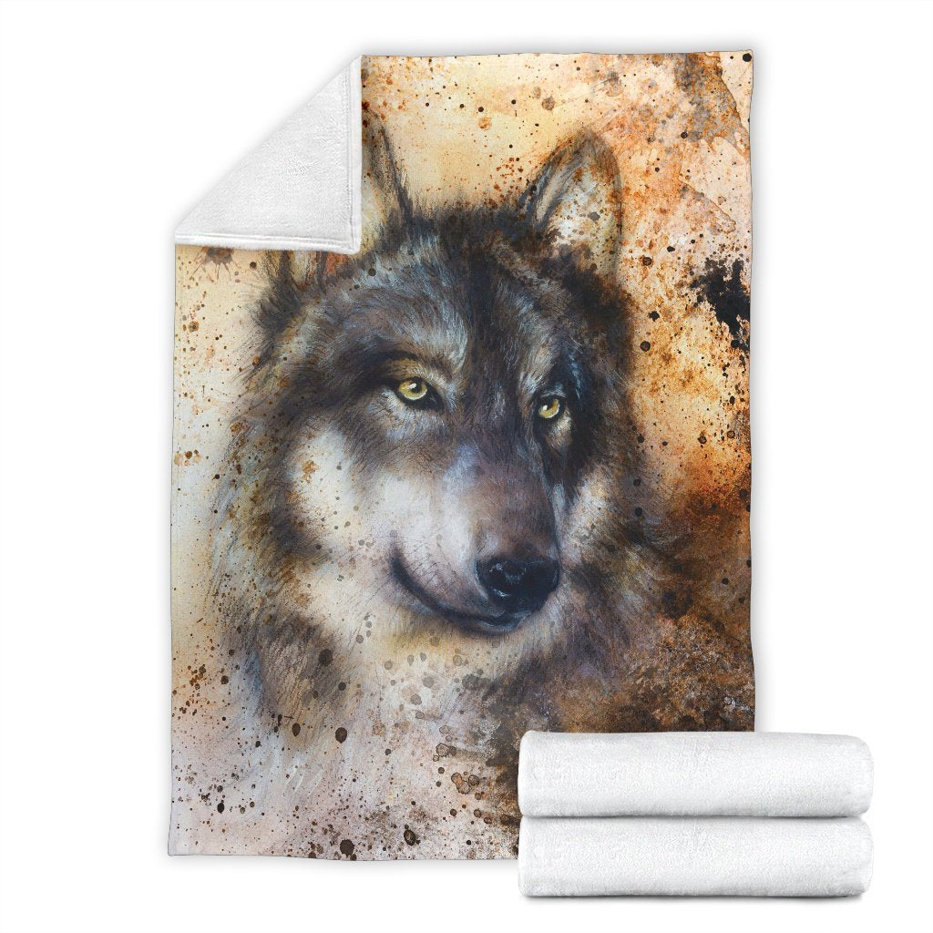 Siberian Husky Drawing Print Blanket-grizzshop