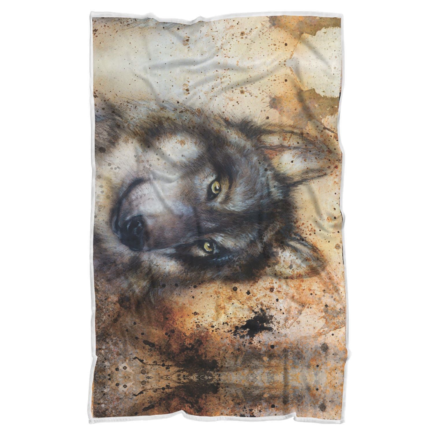 Siberian Husky Drawing Print Throw Blanket-grizzshop