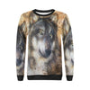 Siberian Husky Drawing Print Women Crewneck Sweatshirt-grizzshop