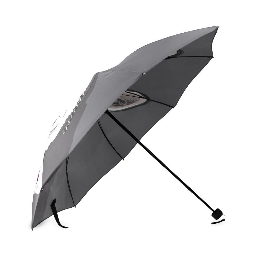 Siberian Husky Funny Glass Print Foldable Umbrella-grizzshop