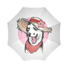 Siberian Husky Hat Print Foldable Umbrella-grizzshop