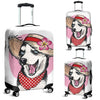 Siberian Husky Hat Print Luggage Cover Protector-grizzshop