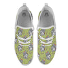 Siberian Husky Santa Print Pattern White Athletic Shoes-grizzshop