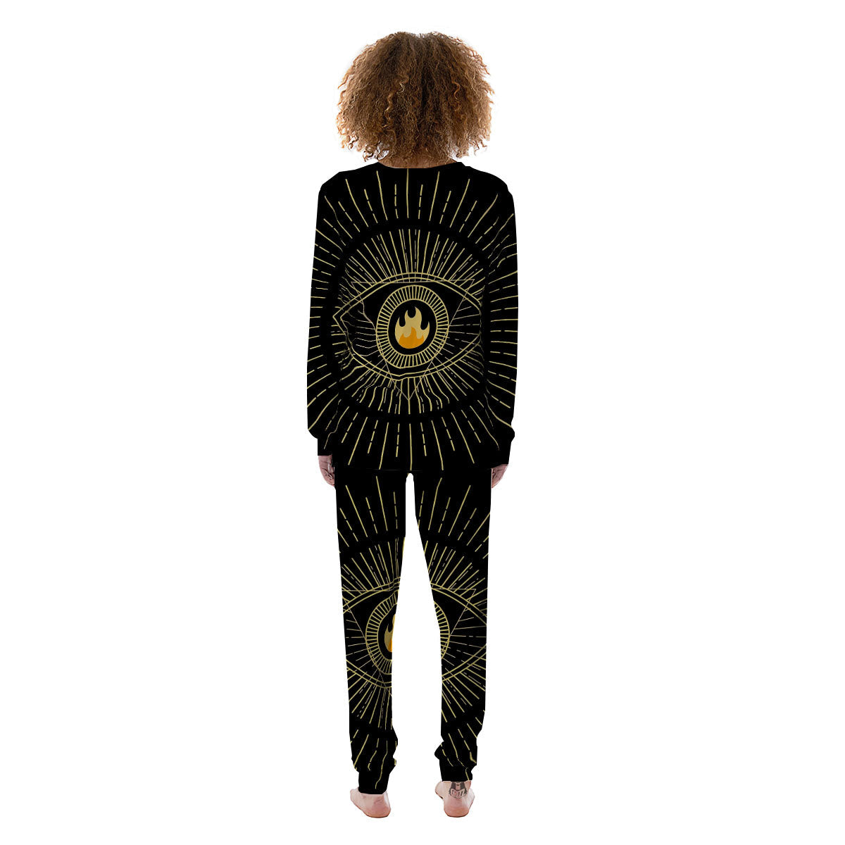 Sight Masonic Eye Print Women's Pajamas-grizzshop