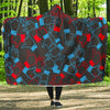 Sign Language Pattern Print Hooded Blanket-grizzshop