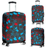 Sign Language Pattern Print Luggage Cover Protector-grizzshop