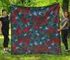 Sign Language Pattern Print Quilt-grizzshop