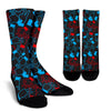 Sign Language Pattern Print Unisex Crew Socks-grizzshop