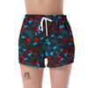 Sign Language Pattern Print Women's Shorts-grizzshop