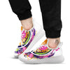 Sign Peace Rasta Print White Athletic Shoes-grizzshop