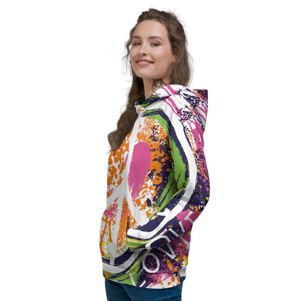 Sign Peace Rasta Print Women's Hoodie-grizzshop
