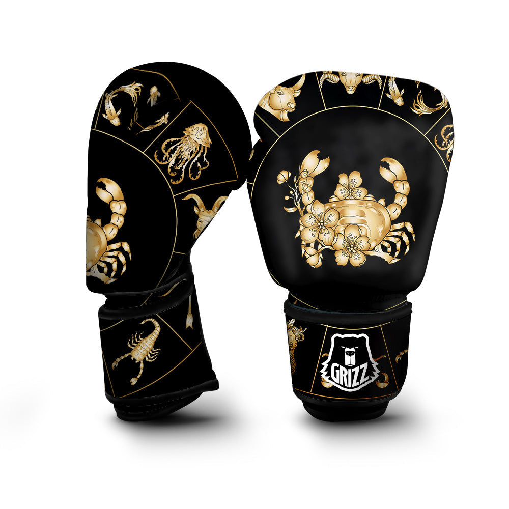 Signs Astrological And Cancer Print Boxing Gloves-grizzshop