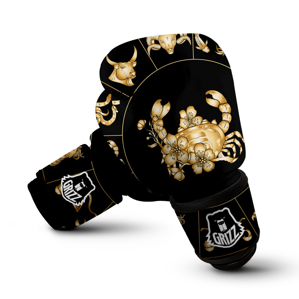 Signs Astrological And Cancer Print Boxing Gloves-grizzshop