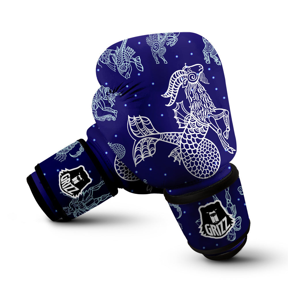 Signs Astrological And Capricorn Print Boxing Gloves-grizzshop