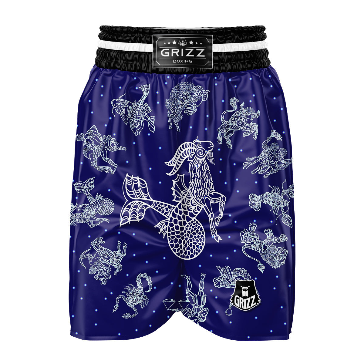 Signs Astrological And Capricorn Print Boxing Shorts-grizzshop