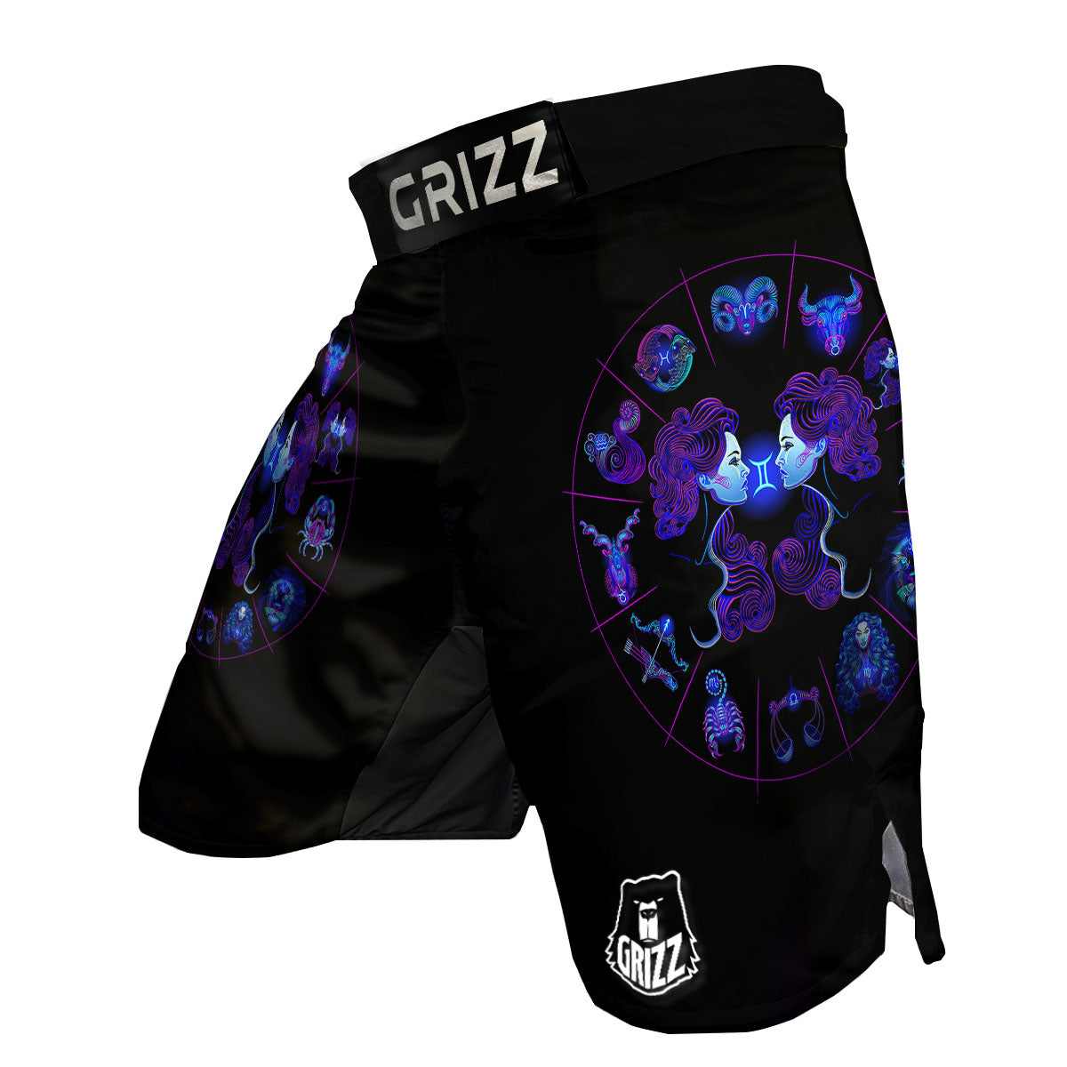 Signs Astrological And Gemini Print MMA Shorts-grizzshop