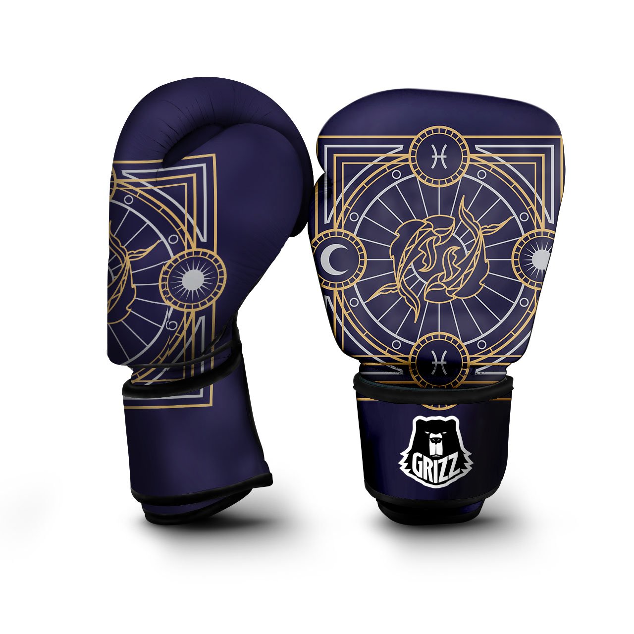 Signs Astrological And Pisces Print Boxing Gloves-grizzshop