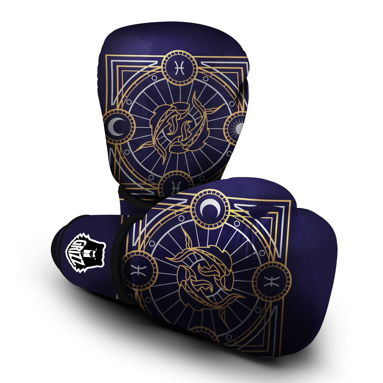 Signs Astrological And Pisces Print Boxing Gloves-grizzshop