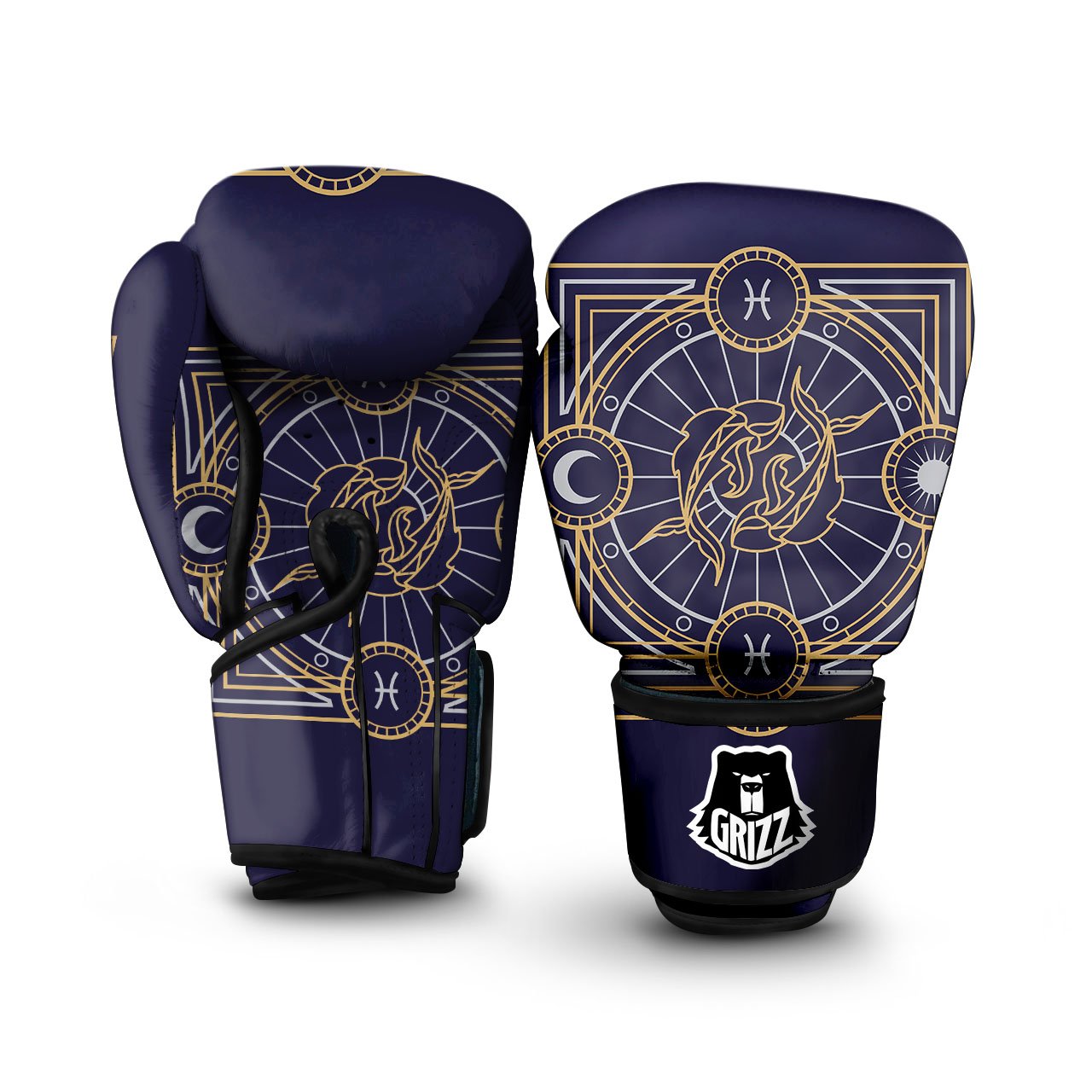 Signs Astrological And Pisces Print Boxing Gloves-grizzshop
