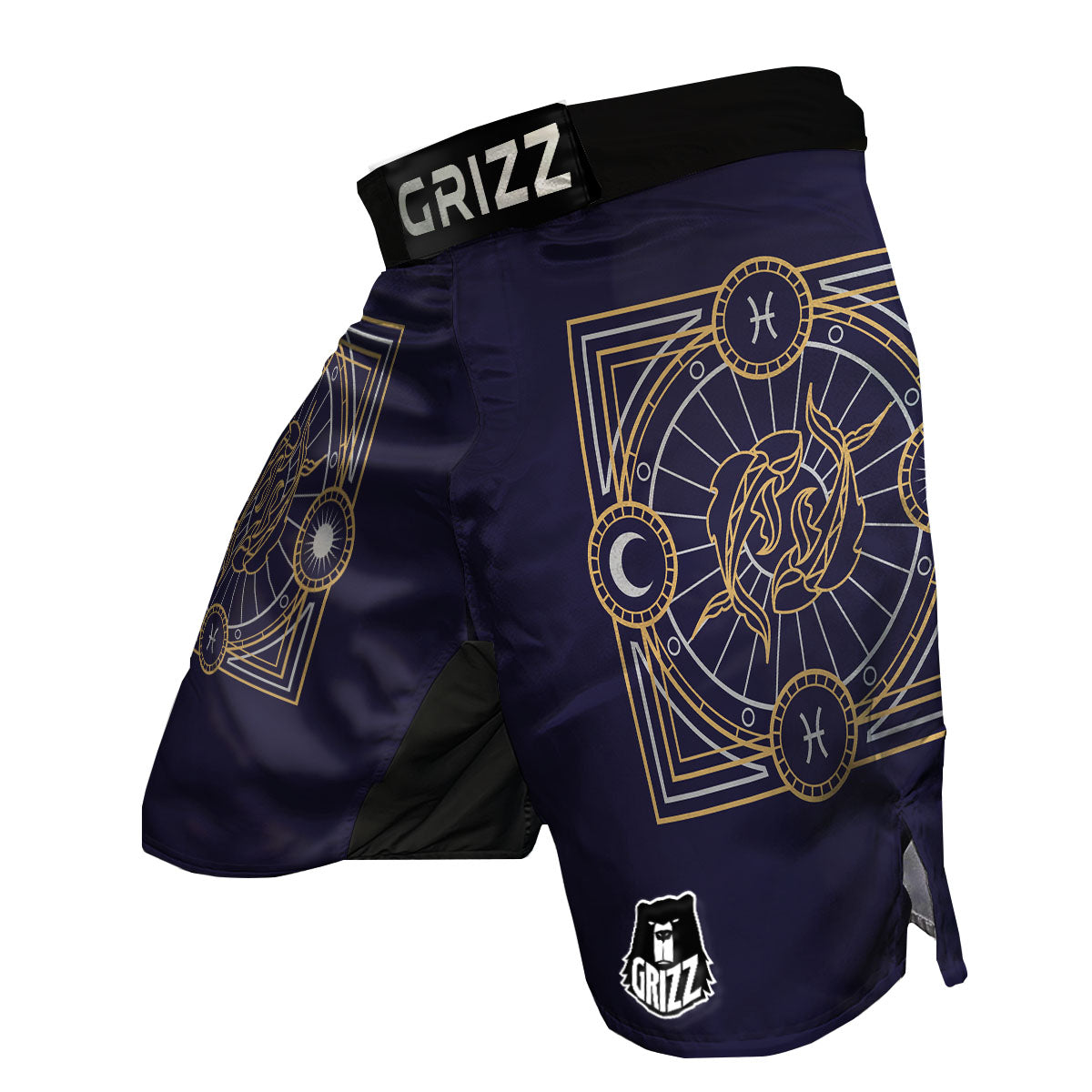 Signs Astrological And Pisces Print MMA Shorts-grizzshop