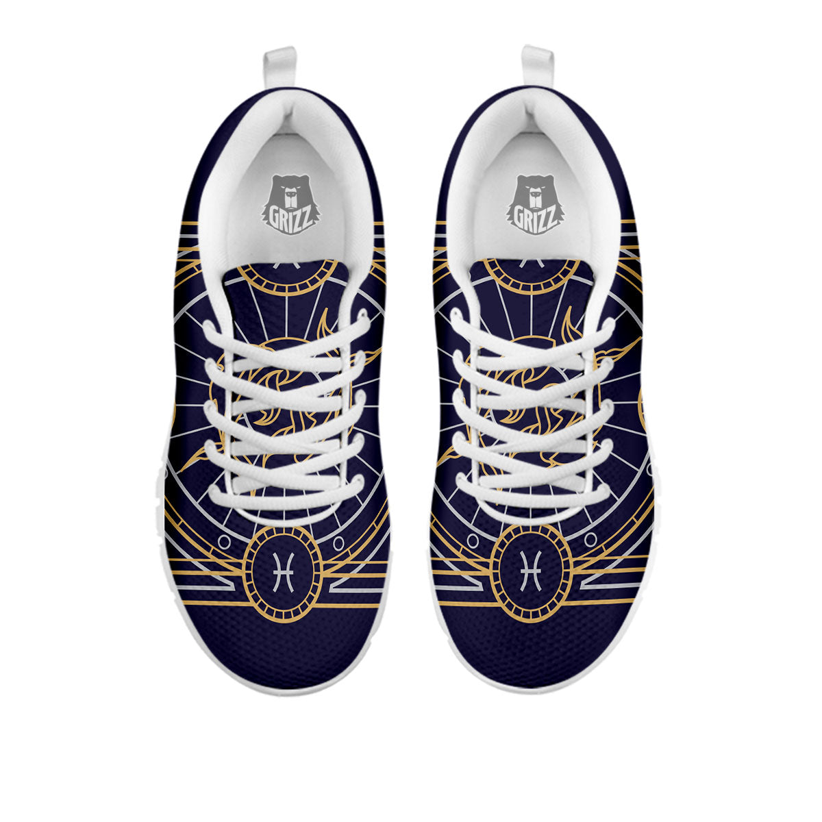 Signs Astrological And Pisces Print White Sneaker-grizzshop