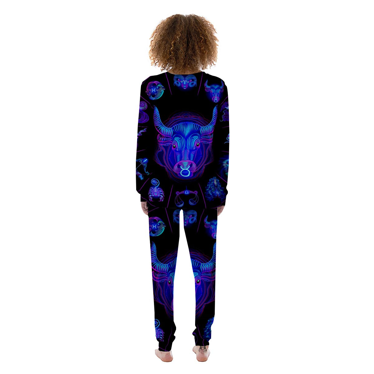 Signs Astrological And Taurus Print Women's Pajamas-grizzshop