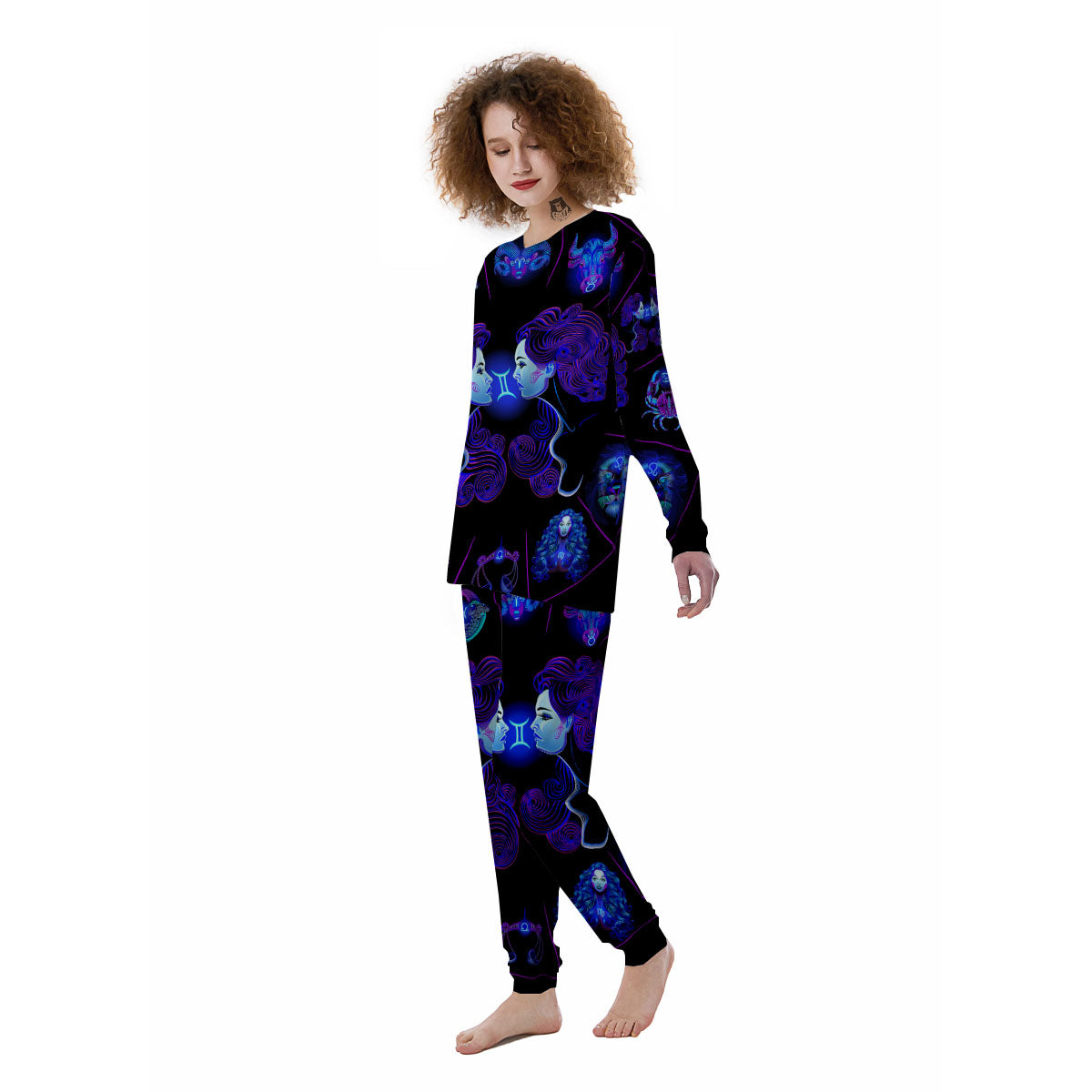 Signs Astrological And Virgo Print Women's Pajamas-grizzshop