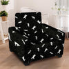 Silhouette Cat Print Armchair Cover-grizzshop