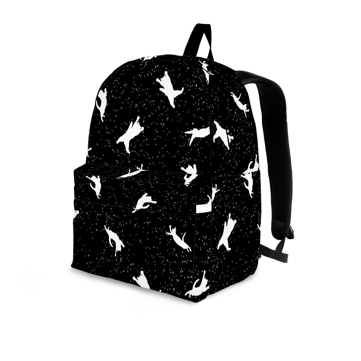 Silhouette Cat Print Backpack-grizzshop