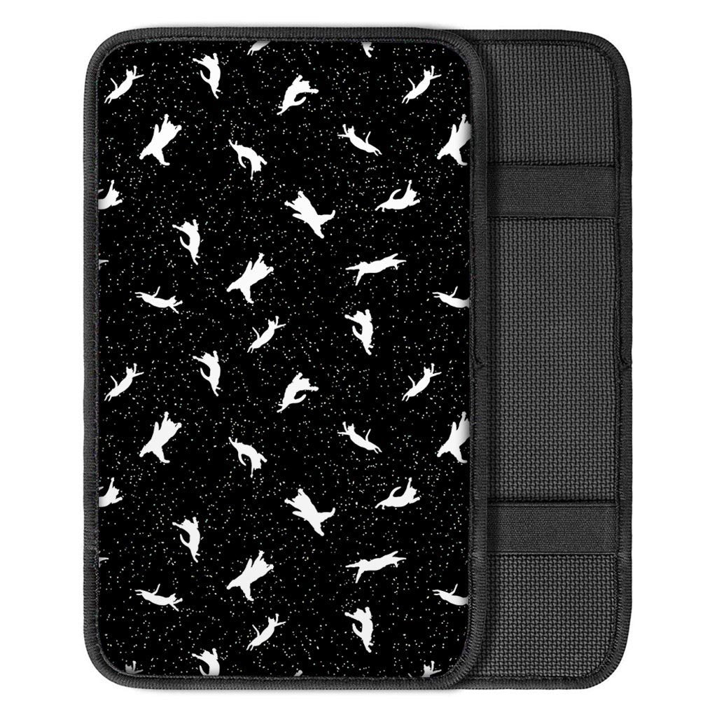 Silhouette Cat Print Car Console Cover-grizzshop