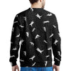 Silhouette Cat Print Men's Sweatshirt-grizzshop