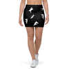 Silhouette Cat Print Mini Skirt-grizzshop