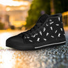 Silhouette Cat Print Women's High Top Shoes-grizzshop