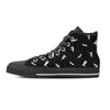 Silhouette Cat Print Women's High Top Shoes-grizzshop