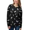 Silhouette Cat Print Women's Sweatshirt-grizzshop