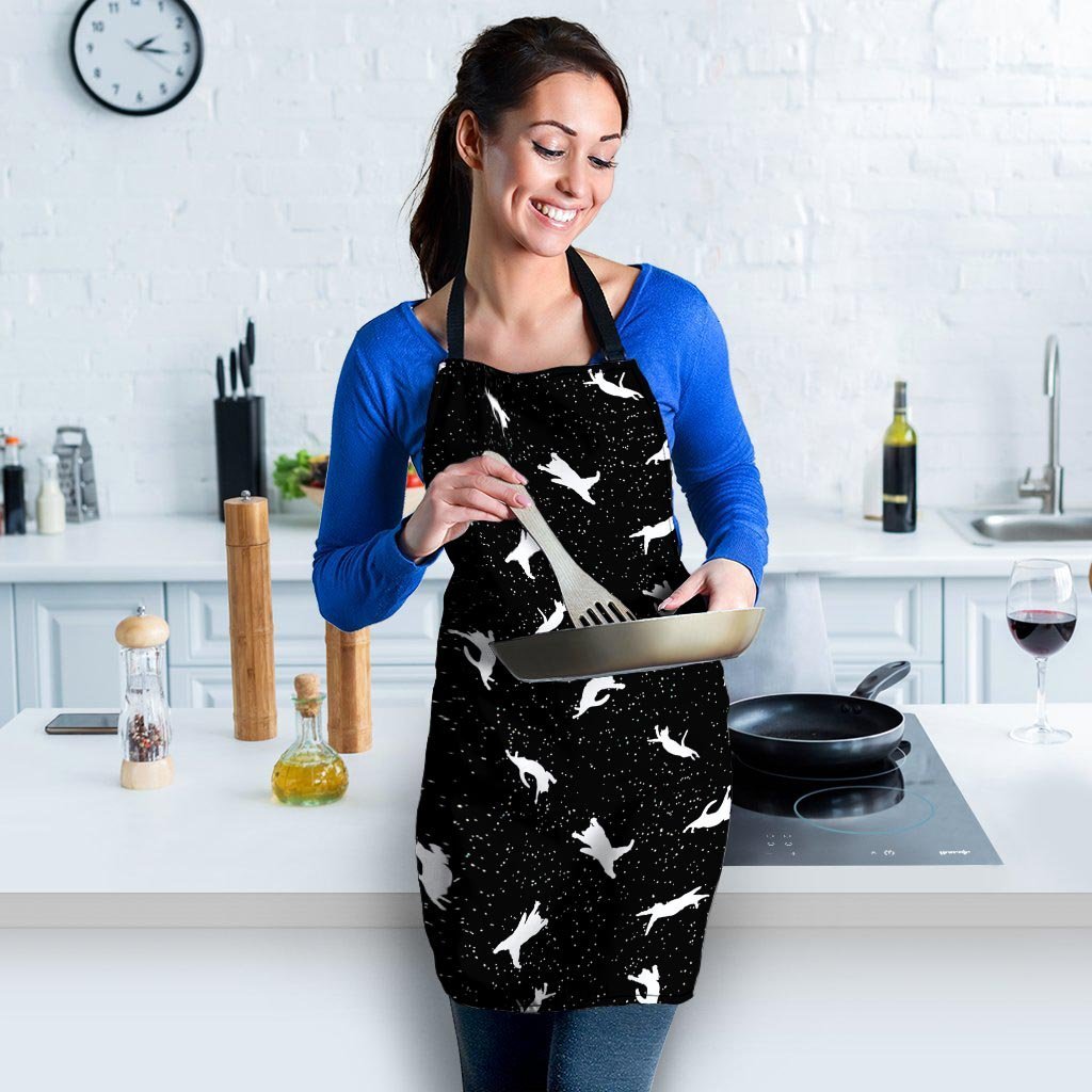 Silhouette Cat Print Women's Apron-grizzshop