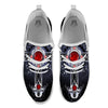 Silver Cross Ornamental Print White Athletic Shoes-grizzshop