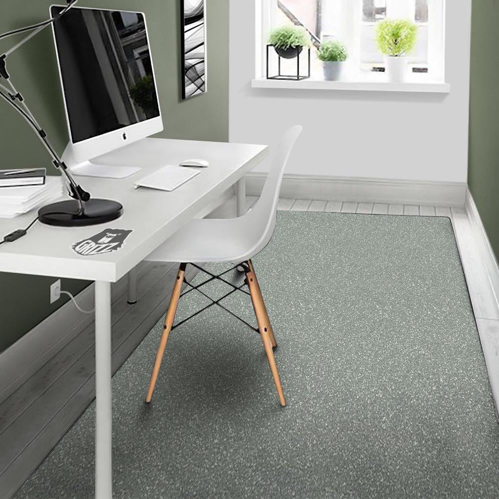 Silver Glitter Texture Print Floor Mat-grizzshop