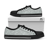 Silver Paisley Bandana Print Black Low Top Shoes-grizzshop