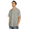 Silver Paisley Bandana Print Men’s Hawaiian Shirt-grizzshop