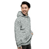 Silver Paisley Bandana Print Men's Hoodie-grizzshop