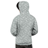 Silver Paisley Bandana Print Men's Hoodie-grizzshop