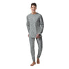 Silver Paisley Bandana Print Men's Pajamas-grizzshop