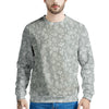 Silver Paisley Bandana Print Men's Sweatshirt-grizzshop