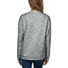 Silver Paisley Bandana Print Women's Sweatshirt-grizzshop