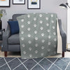 Silver Paw Print Blanket-grizzshop