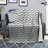 Silver Wave Striped Print Blanket-grizzshop