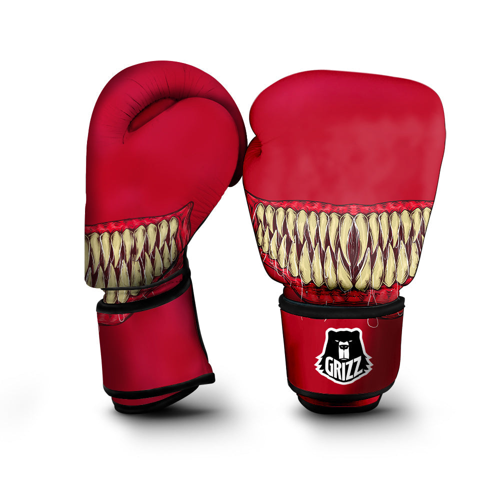 Sinister Smile Print Boxing Gloves-grizzshop