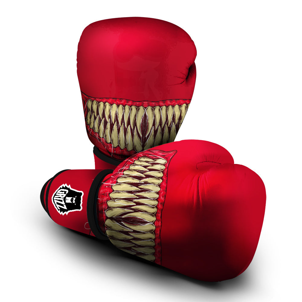Sinister Smile Print Boxing Gloves-grizzshop