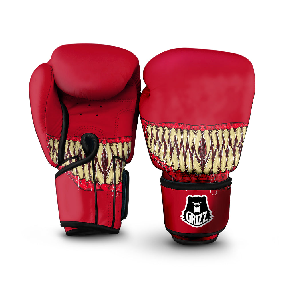 Sinister Smile Print Boxing Gloves-grizzshop